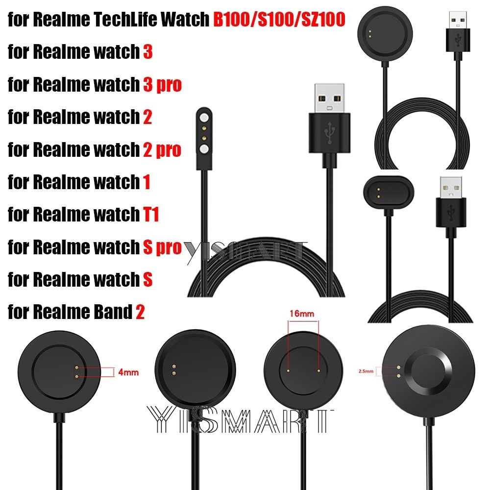 เครื่องชาร์จ USB สําหรับ Realme Watch 5 3 2 Pro T1 แท่นชาร์จสําหรับ Realme Watch S pro / Band 2 อุปก