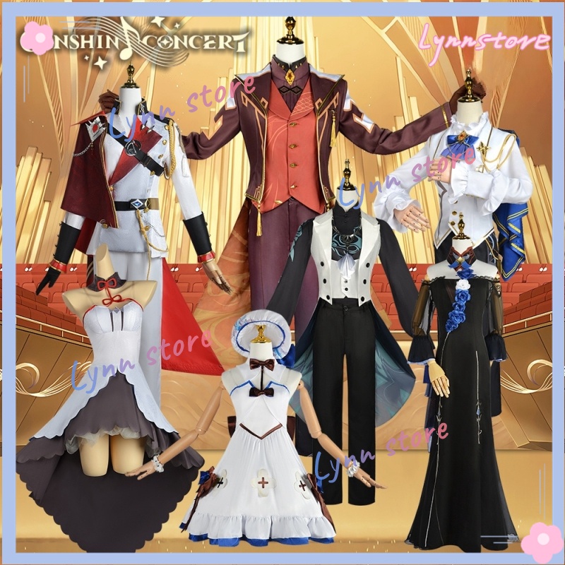 Genshin Impact Zhongli Eula Xiao Albedo Diona Ganyu Tartaglia ชุดคอสเพลย์ 2023