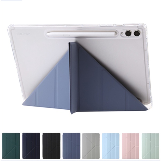 เคสโทรศัพท์มือถือแบบใส ฝาพับแม่เหล็ก ตั้งได้ สําหรับ Samsung Tab S9 FE 10.9 นิ้ว SM-X510 SM-X516B Galaxy Tab S9 FE S9FE Plus 12.4 5G