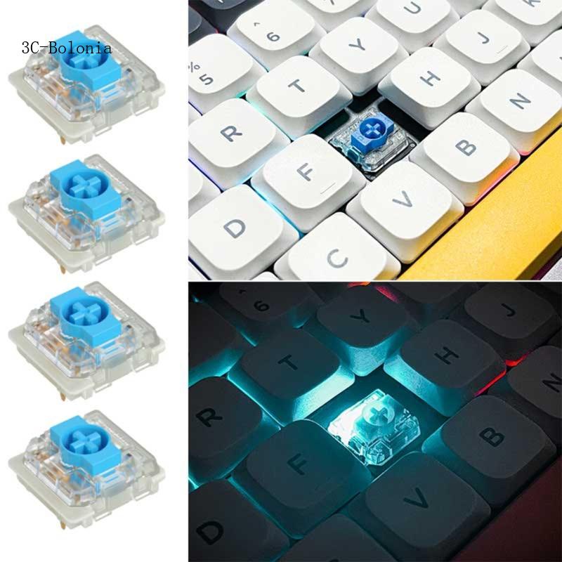 【PC】GATERON สวิตช์โปรไฟล์ต่ํา สีแดง สีฟ้า สีน้ําตาล KS-33 3Pin บางพิเศษ 10 ชิ้น