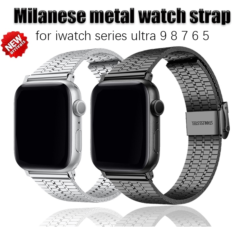 สายนาฬิกาข้อมือสเตนเลส 38 40 41 44 45 49 มม. แบบเปลี่ยน สําหรับ iWatch Ultra 9 8 7 6 5 4