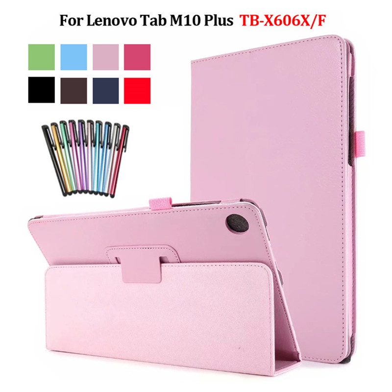 เคสแท็บเล็ต แบบฝาพับ พร้อมขาตั้ง สําหรับ Lenovo Tab M10 Plus 10.3 นิ้ว TB X606F X606X Lenovo Tab M10