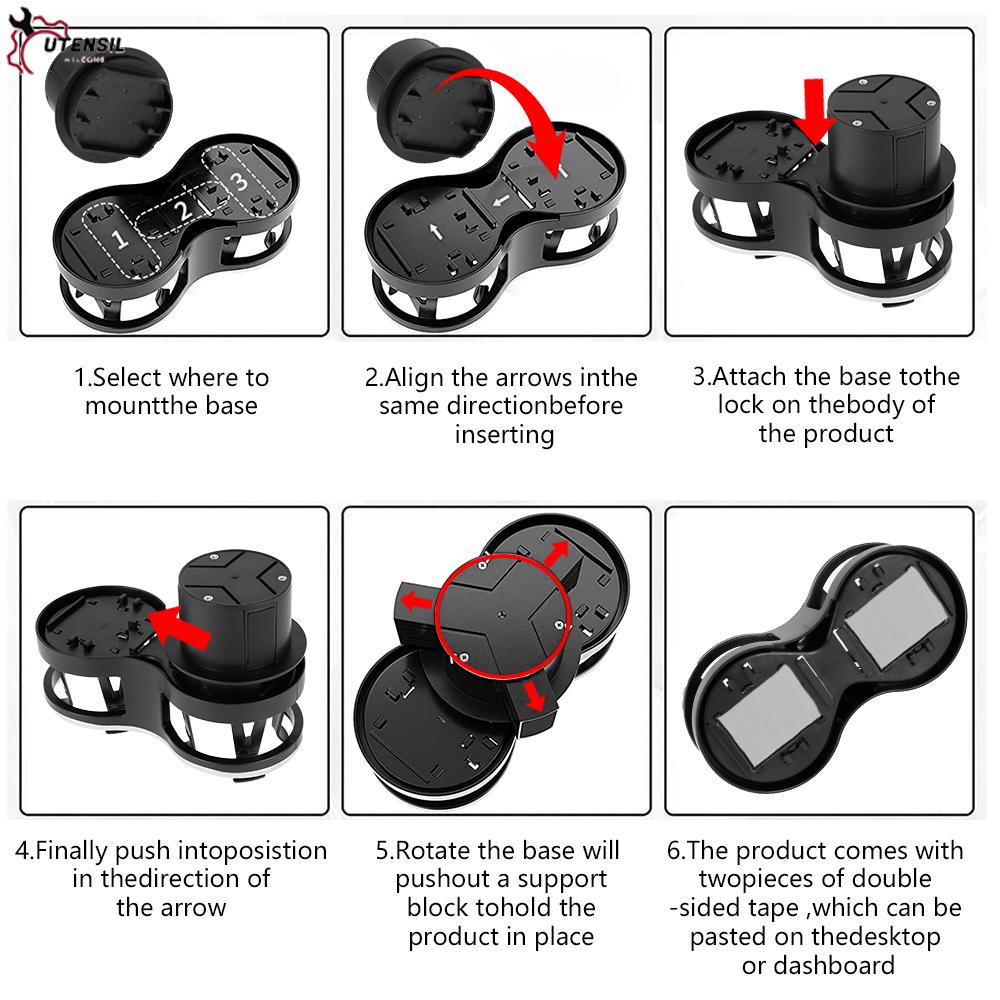 2 in 1 ที่วางแก้วน้ํา แบบสองรู พร้อมฐานปรับได้ สําหรับรถยนต์ รถที่วางแก้วคู่ - รูปที่ 4