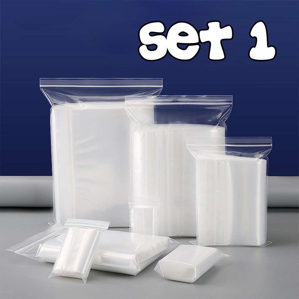 ซองพลาสติกใส ซิปใส ถุงซิปใส SET1 แบบหนา พิเศษ 120 ไมครอน