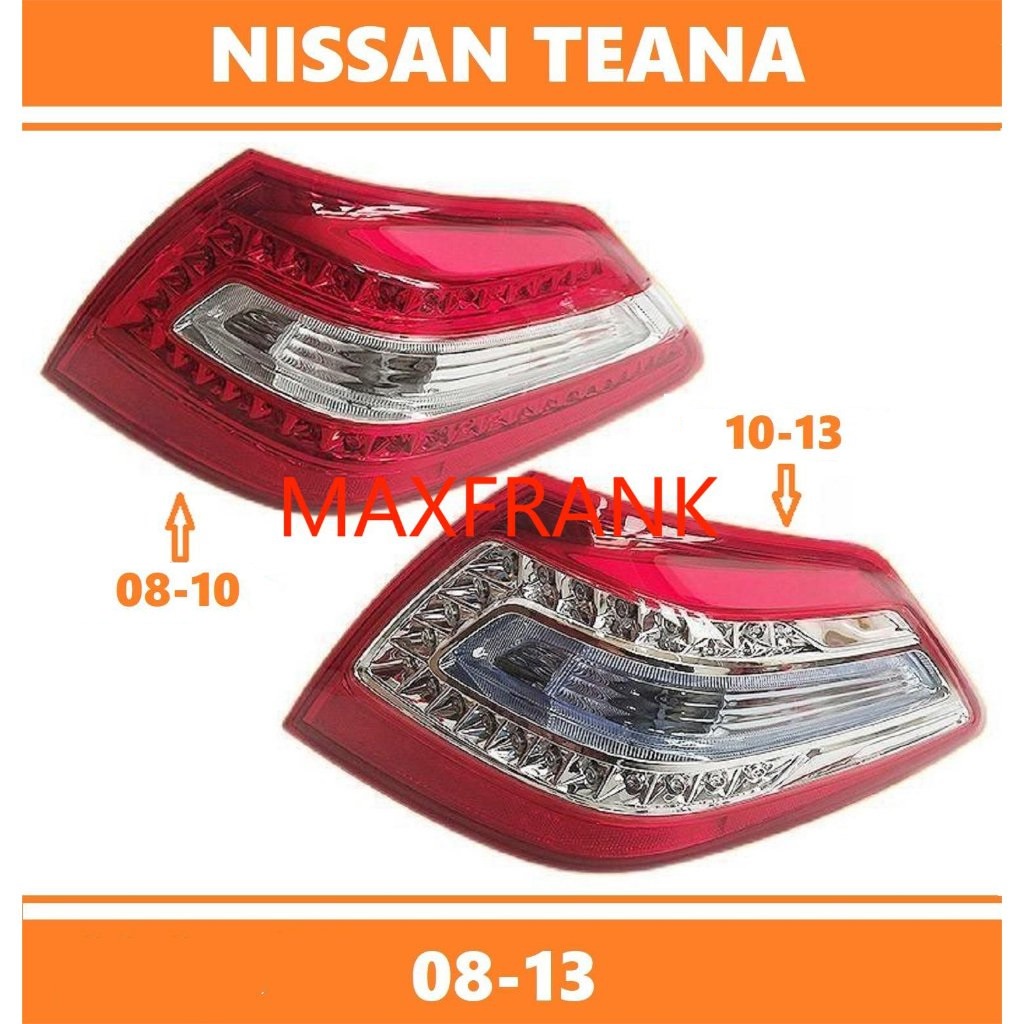 สําหรับ NISSAN TEANA J31 J32 08-13 ไฟท้ายไฟท้ายไฟท้ายไฟเบรกไฟด้านหลัง