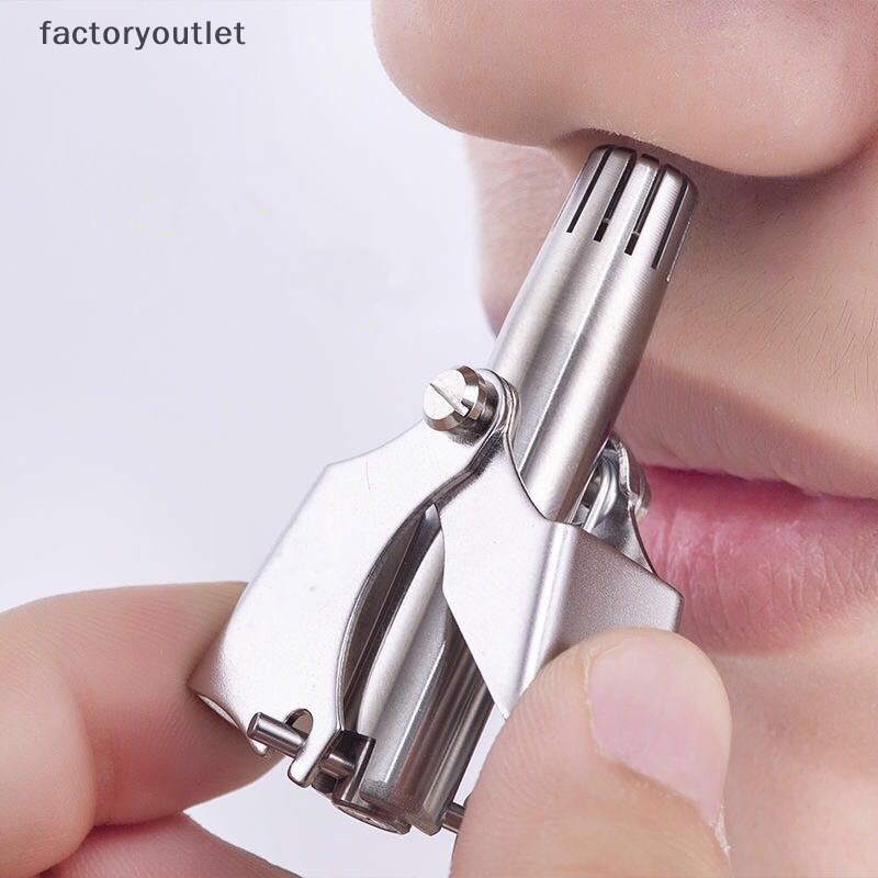 Flth เครื่องตัดขนจมูก สเตนเลส ล้างทําความสะอาดได้ สําหรับผู้ชาย