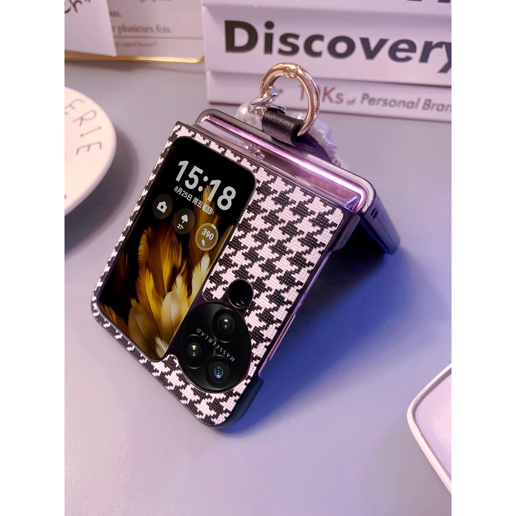 Luken เคสโทรศัพท์มือถือ PC แบบแข็ง ฝาพับ พร้อมสายโซ่คล้อง สําหรับ OPPO Find n3 N2 findn2 3 Find N2 n3