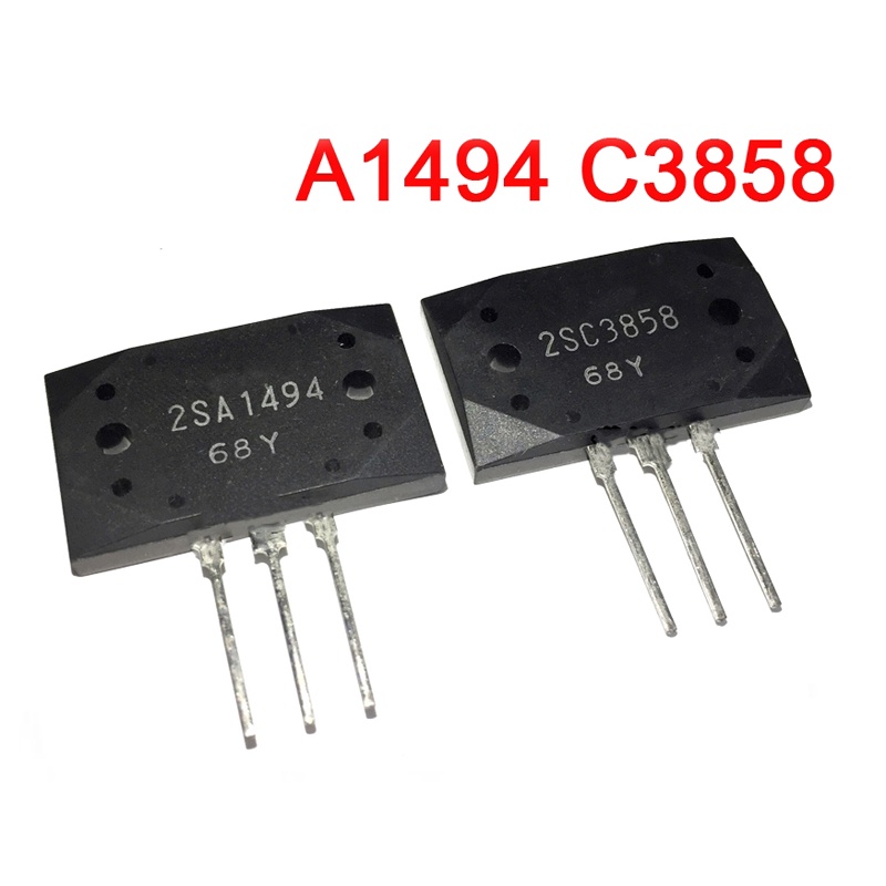 2pcs 2SA1494 2SC3858 IC วงจรรวม 1 คู่ A1494 C3858 MT-200 Silicon NPN + PNP เครื่องขยายเสียงทรานซิสเต