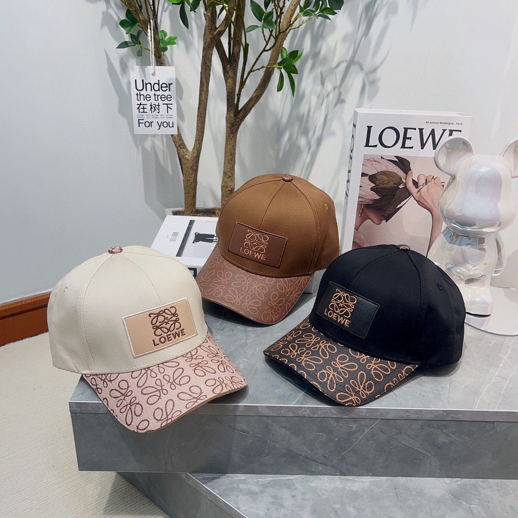 Loewe LOEWE หมวกเบสบอล กันแดด ระดับไฮเอนด์ เข้ากับทุกการแต่งกาย สไตล์อเมริกัน สําหรับผู้ชาย และผู้หญิง