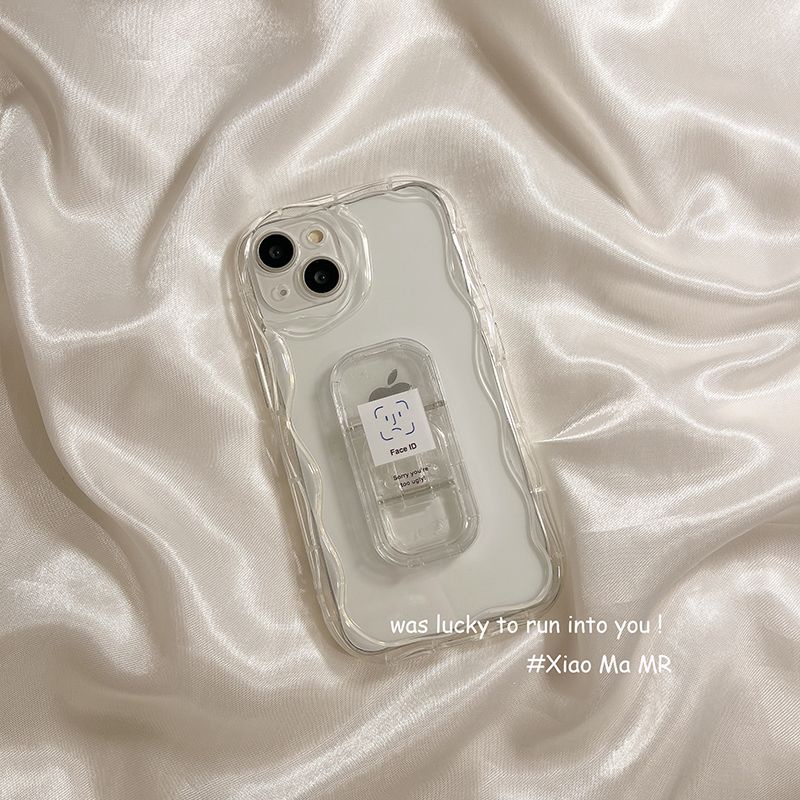 เคสโทรศัพท์มือถือ แบบใส พร้อมขาตั้ง สําหรับ IPhone 11 12 Pro Max X XR XS Max SE 7 Plus 8 Plus IPhone 13 Pro Max IPhone 14 15 Pro Max