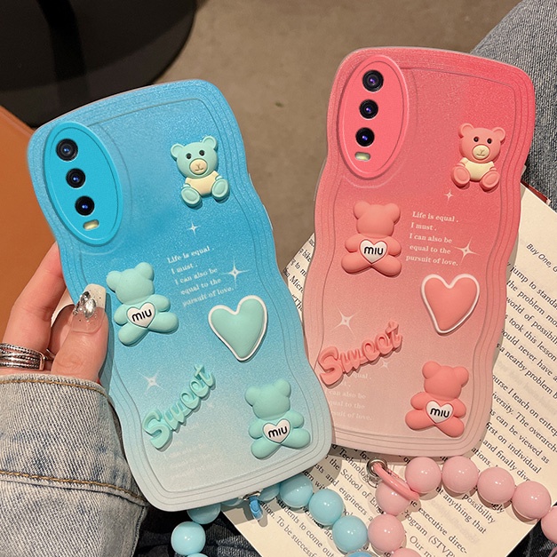 เคส vivo y20 เคส vivo y12s  เคสโทรศัพท์มือถือ กันกระแทก ลายแมวน่ารัก 3D สําหรับ vivo y20s
