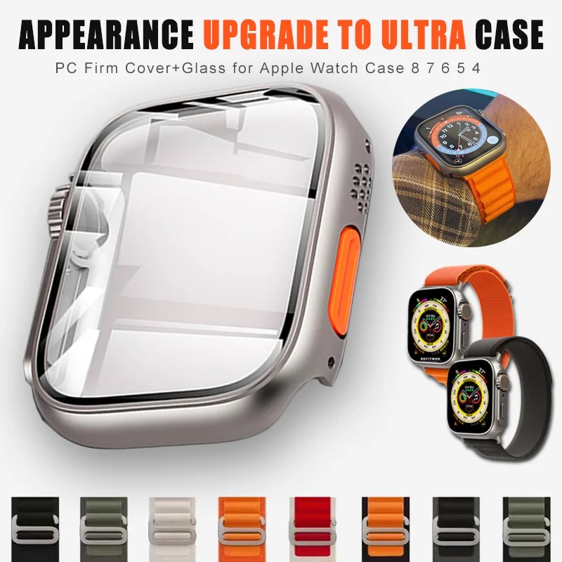 เคสอัพเกรดหน้าจอ 49 มม. สําหรับ Apple Watch Series 9/8/7/6/5/4/SE/3/2/1 ขนาด 45/41/44/40/38/42 มม.