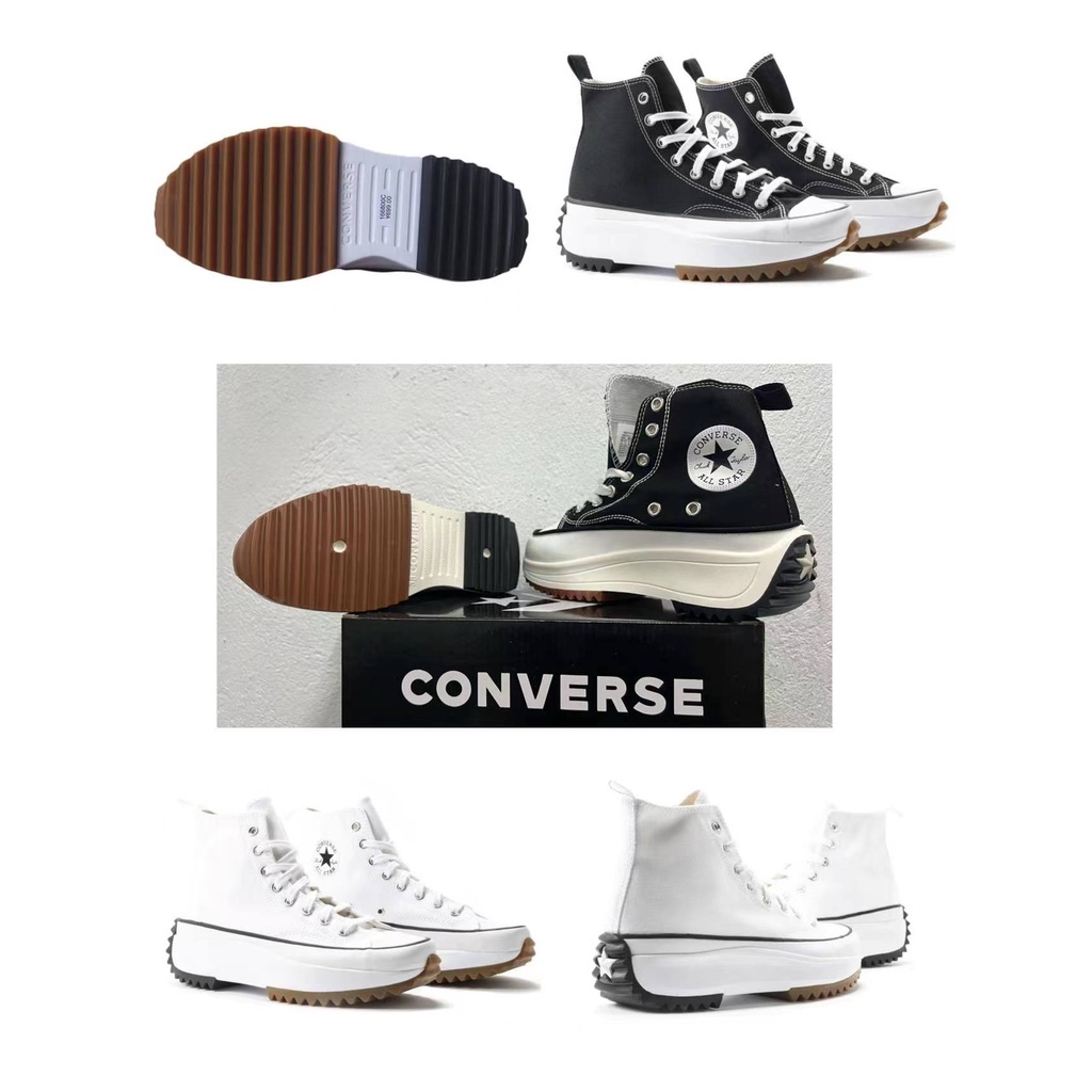HIGH CUT CONVERSE CANVASS SHOES A-L-L STAR THICK-SOLE HIKING SNEAKER'S FOR WOMEN'S FOOTWEAR