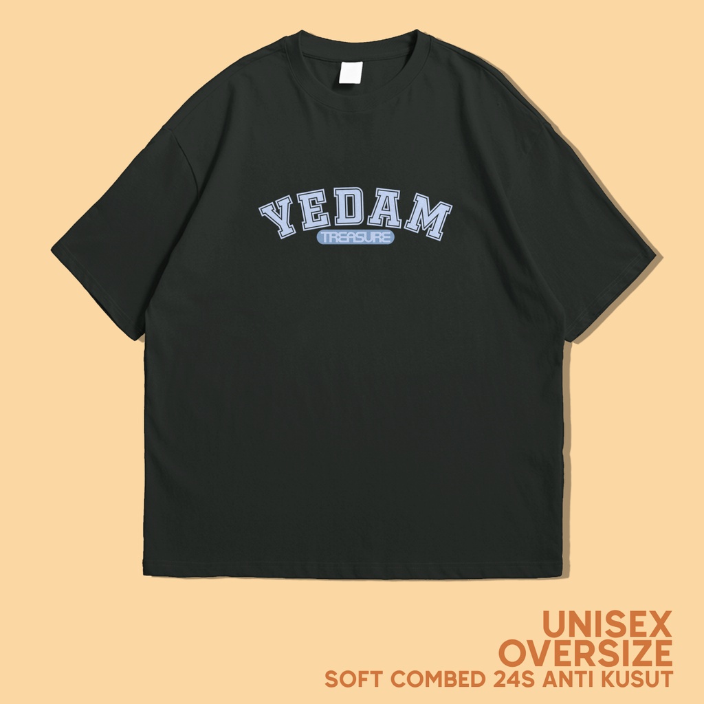 ความร้อน เสื้อยืด OVERISZE TREASURE BANG YEDAM COMBED 24s พรีเมี่ยม UNISEX