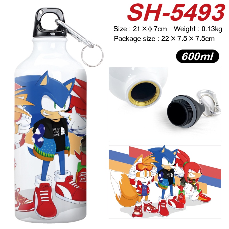 ขวดน้ําโซนิค ลายการ์ตูนเม่นน่ารัก เหมาะกับของขวัญวันเกิด สไตล์สปอร์ต สําหรับเด็กนักเรียน