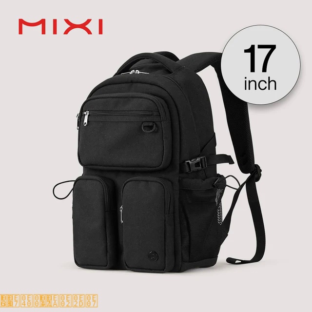！#@Mixi New Women Backpack Laptop 15.6" Computer Bag School Bookbag 17 Inch Men Rucksack Waterproof Travel Lightweight M