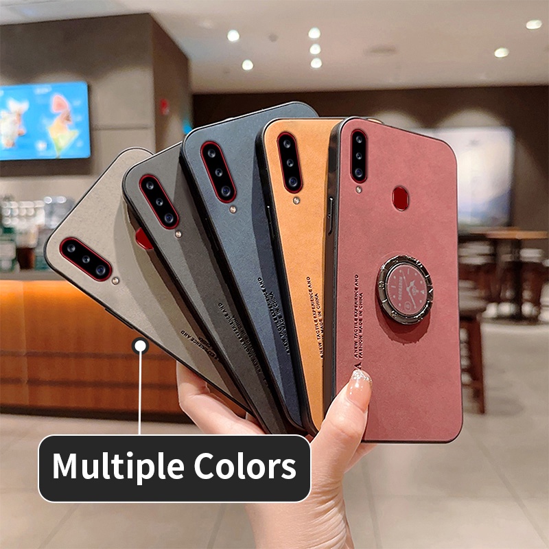 เคส Samsung A20S A20 A30 A21S A31 A50 A30S A50S A51 A71 A70 A7 2018 A14 เคสโทรศัพท์มือถือหนัง พร้อมแหวนขาตั้ง สําหรับ ZJYBP