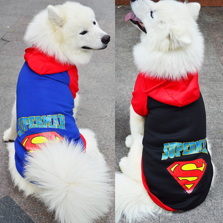 [Muhsinpet] เสื้อผ้าสัตว์เลี้ยง เสื้อสเวตเตอร์ ลายซูเปอร์แมน แบทแมน โกลเด้นรีทรีฟเวอร์ สําหรับสุนัข แมว