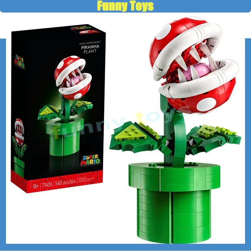 ของเล่นบล็อกตัวต่อ รูปต้นไม้ Super Mario Series 71426 Piranha เสริมการเรียนรู้ สําหรับเด็ก และผู้ใหญ