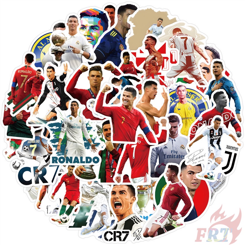 50Pcs/Set Cristiano Ronaldo Series 03 CR7 Stickers DIY Fashion Waterproof Doodle Decals Stickers