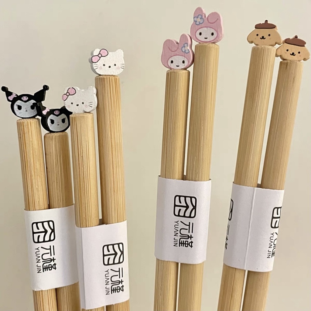 HERA ตะเกียบ ช้อนส้อม ลาย Hello Kitty น่ารัก Sanrio Kulomie