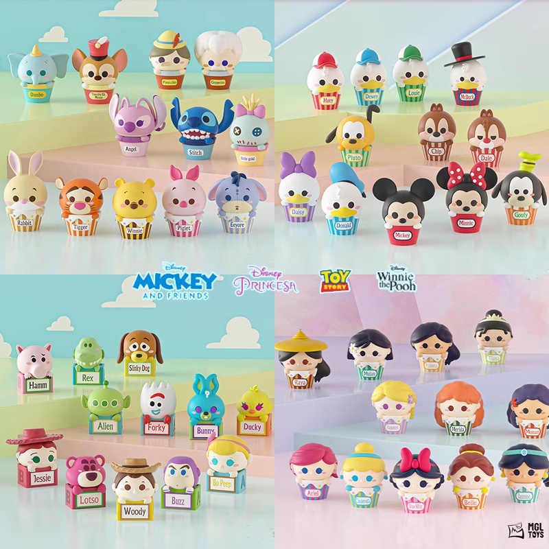 กล่องสุ่ม ลายการ์ตูนดิสนีย์ Toy Story Mickey ขนาดเล็ก สไตล์เจ้าหญิง