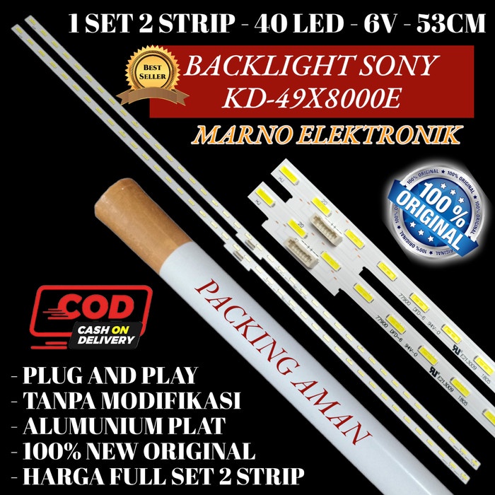 PART BACKLIGHT SONY KD-49X8000E 49X8000E KD-49X7500 KD-49X7000 BL ไฟ LED
