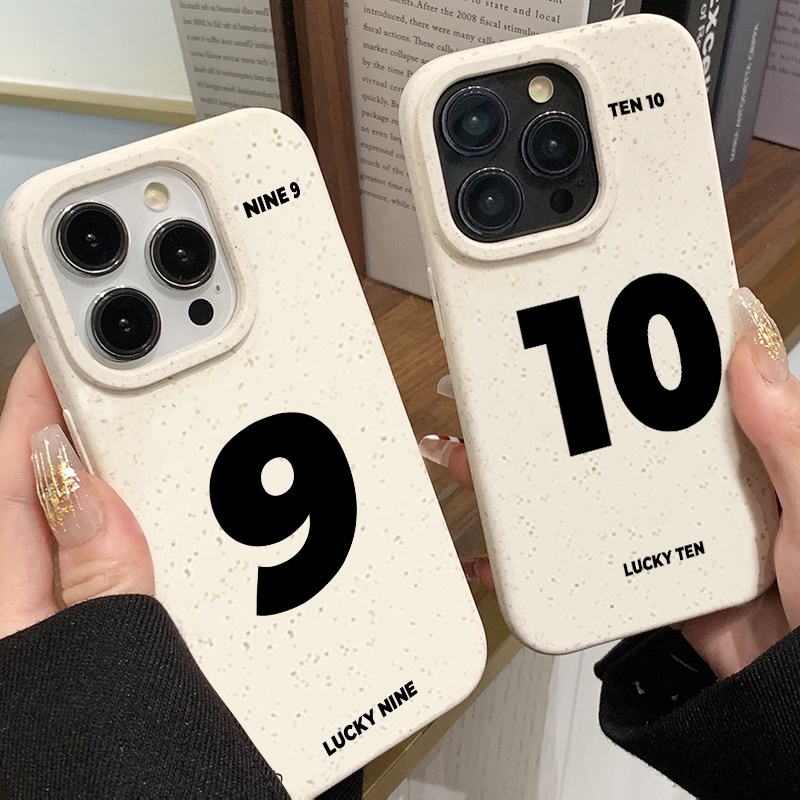 GOOD Lucky Numbers For iPhone 11 14 13 15 12 Pro Max 6 7 8 Plus XR X XS Max 14 Plus SE Soft Case กันกระแทก เคสโทรศัพท