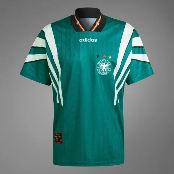 1996 Retro Germany Away Green เสื้อฟุตบอลผู้ชายสําหรับผู้ใหญ่