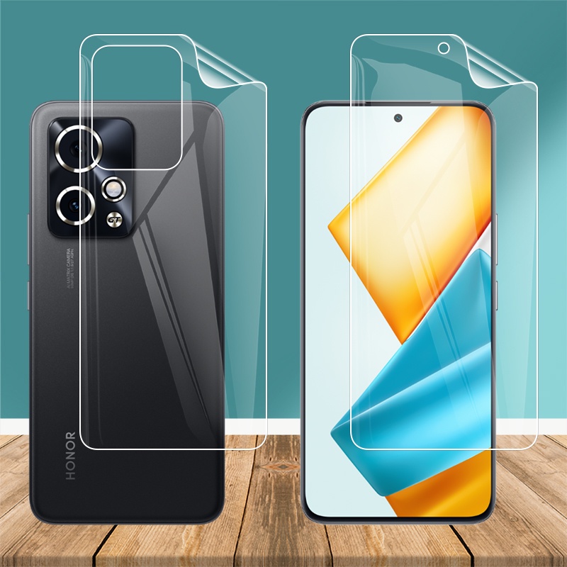 ฟิล์มไฮโดรเจลบางเฉียบสําหรับ Honor90 Honor 90 GT 90GT Honor90GT 5G Clear Soft TPU ด้านหน้าด้านหลังคล