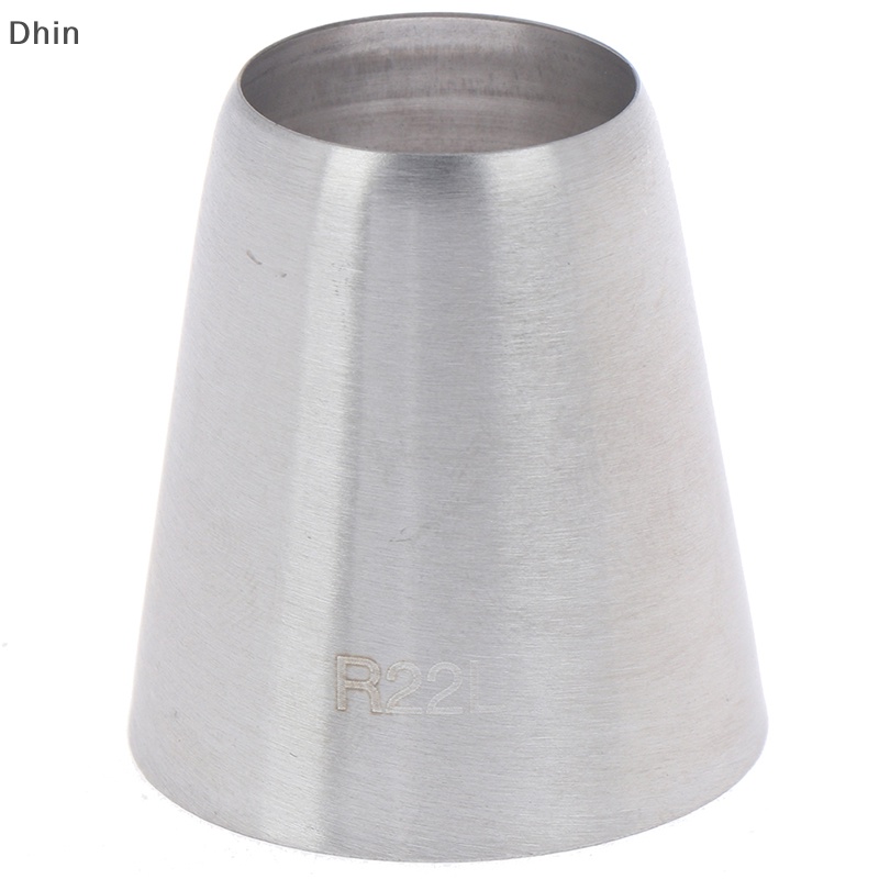[Dhin] R22L ปลายท่อกลม Decorag หัวฉีดเคล็ดลับขนม Fondant เค้ก Pastry Tool