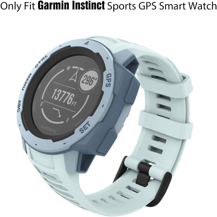 Moko สายนาฬิกาข้อมือ ซิลิโคนนิ่ม ปรับได้ แบบเปลี่ยน สําหรับ Garmin Instinct Esports Solar Tactical Military Watch Garmin Instinct 2 Sports GPS Smart Watch