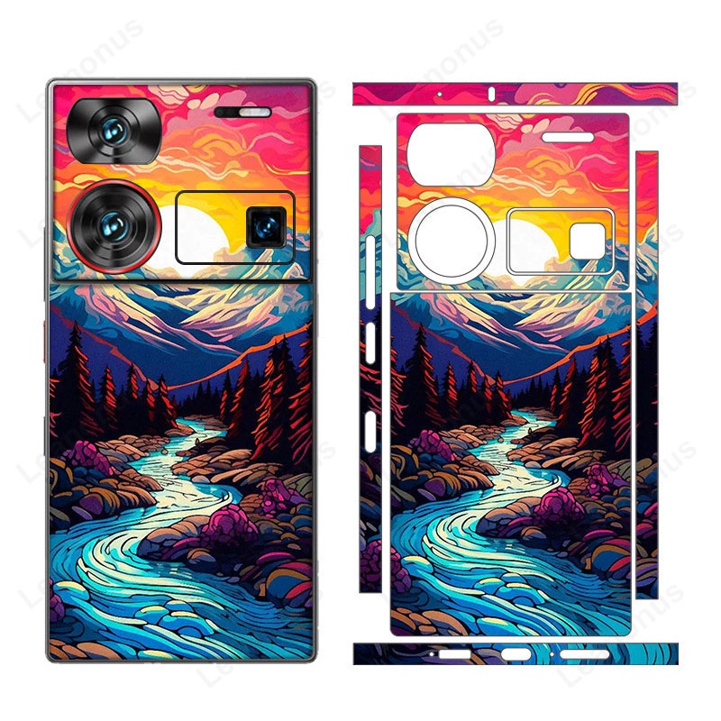 สติกเกอร์ฟิล์มกันรอยหน้าจอ ผิวด้าน 3M สีแดง สําหรับ Nubia Z60 Z50 Z70 Ultra Z50S Pro Magic 9 10 Pro 
