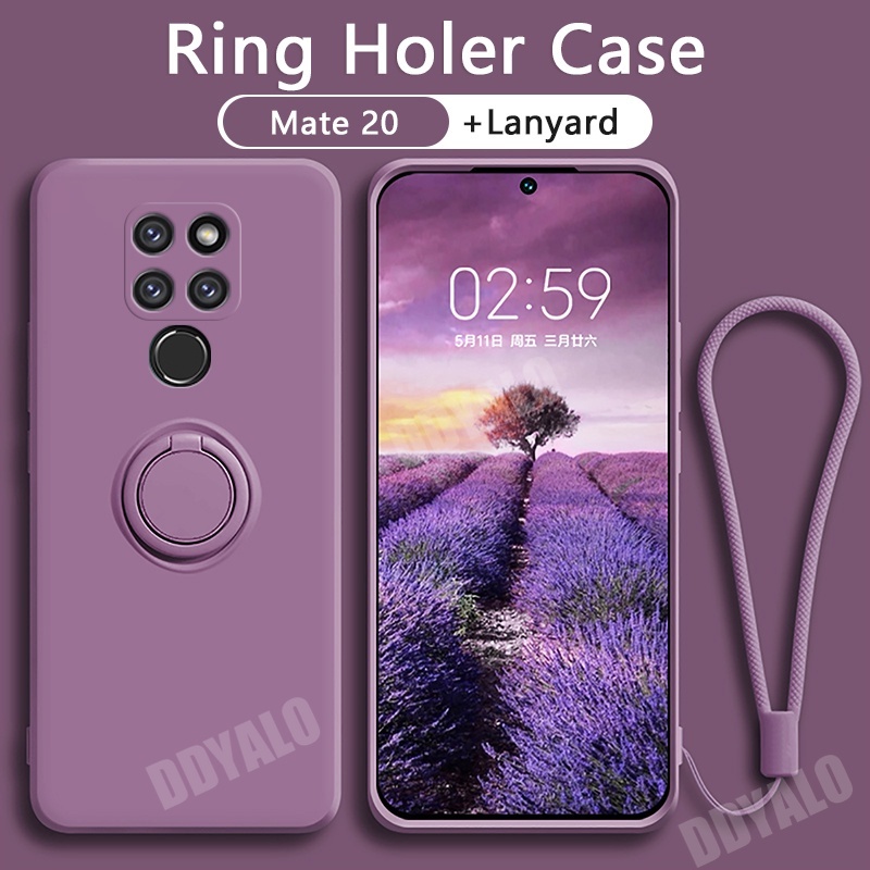 เคสโทรศัพท์ซิลิโคน ป้องกันกระแทก พร้อมแหวนขาตั้ง หรูหรา สําหรับ Huawei Mate 20 Pro 5G X