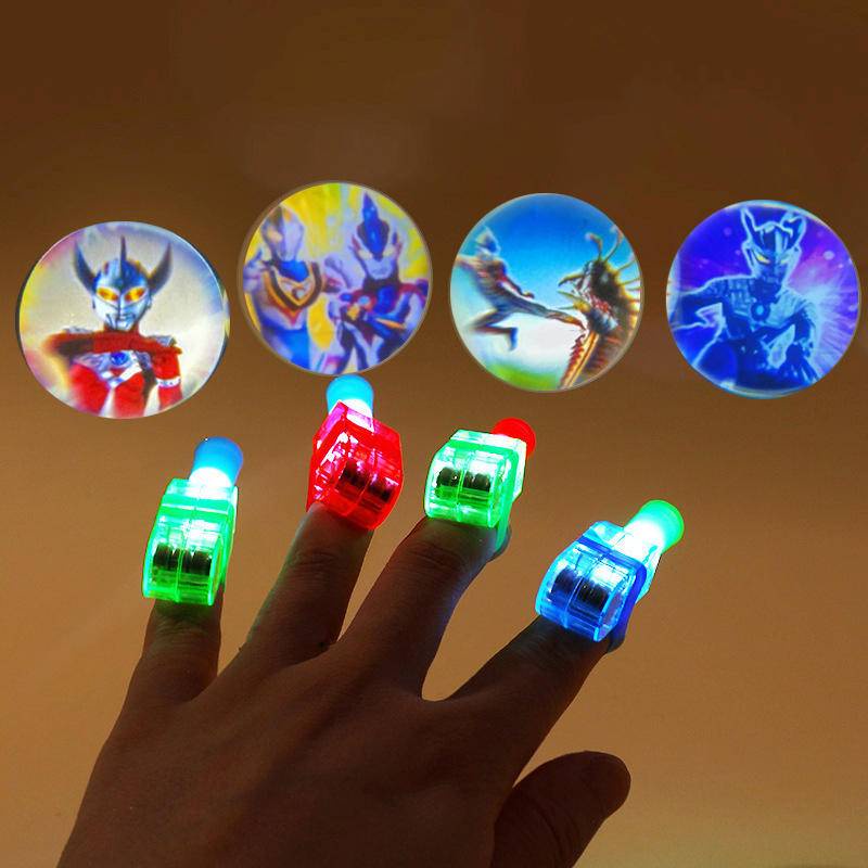 ของเล่นนิ้วมือ มีไฟ Led เรืองแสงในที่มืด ลายการ์ตูน เหมาะกับปาร์ตี้ เทศกาล ของขวัญสําหรับเด็ก
