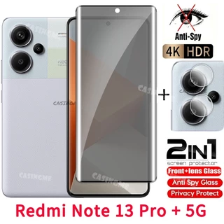 ฟิล์มกระจกโค้งเต็มจอ Redmi Note15 Pro+ 5G Anti-Spy Privacy ป้องกันหน้าจอส่วนตัว สําหรับ Note 13 Pro+ Plus 13Pro+ Note13 Pro+