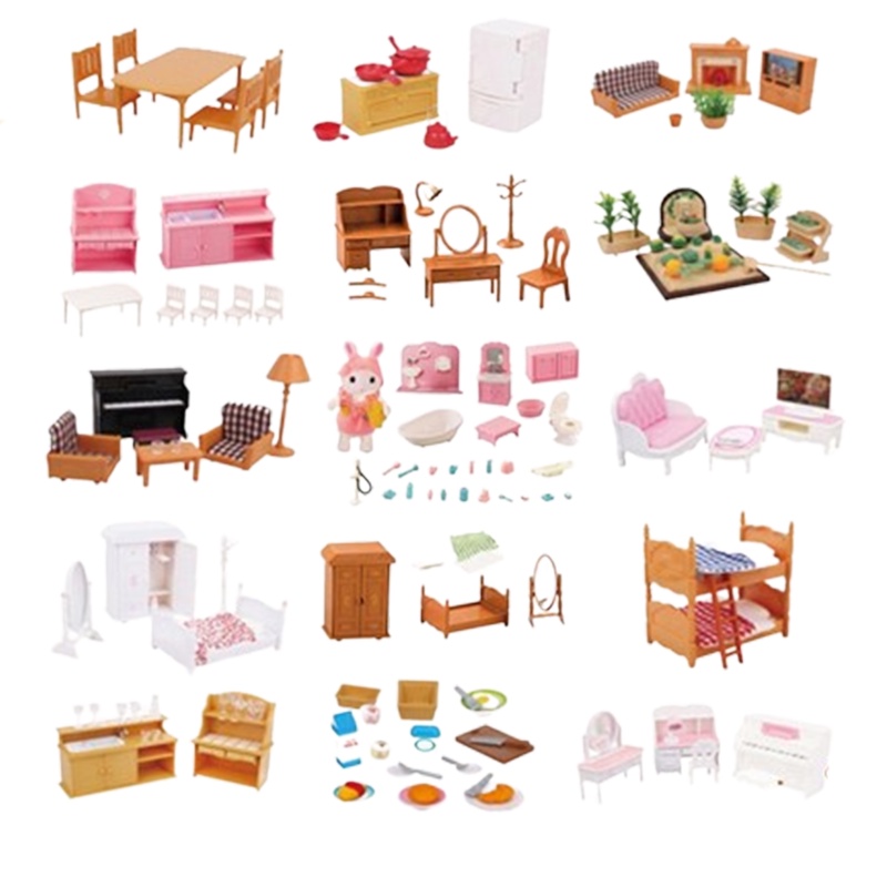 บ้านตุ๊กตา 1:12 เฟอร์นิเจอร์ขนาดเล็กชุดโต๊ะอาหารขนาดเล็กรวมโต๊ะเก้าอี้เครื่องครัวและอาหารสมจริงแกล้งเล่นสําหรับสาวของขวัญของเล่น