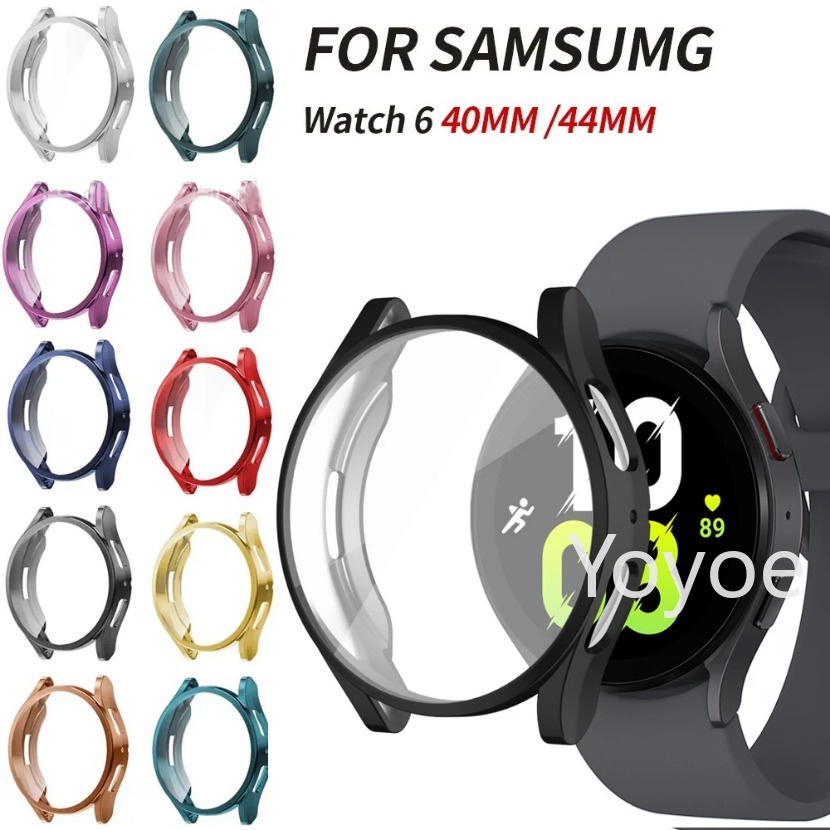 เคสสําหรับ Samsung Galaxy Watch 6 5 4 40 มม. 44 มม. ป้องกันหน้าจอ TPU นิ่ม รอบด้าน ป้องกันการตก เคสป้องกัน สําหรับ Samsung Galaxy Watch