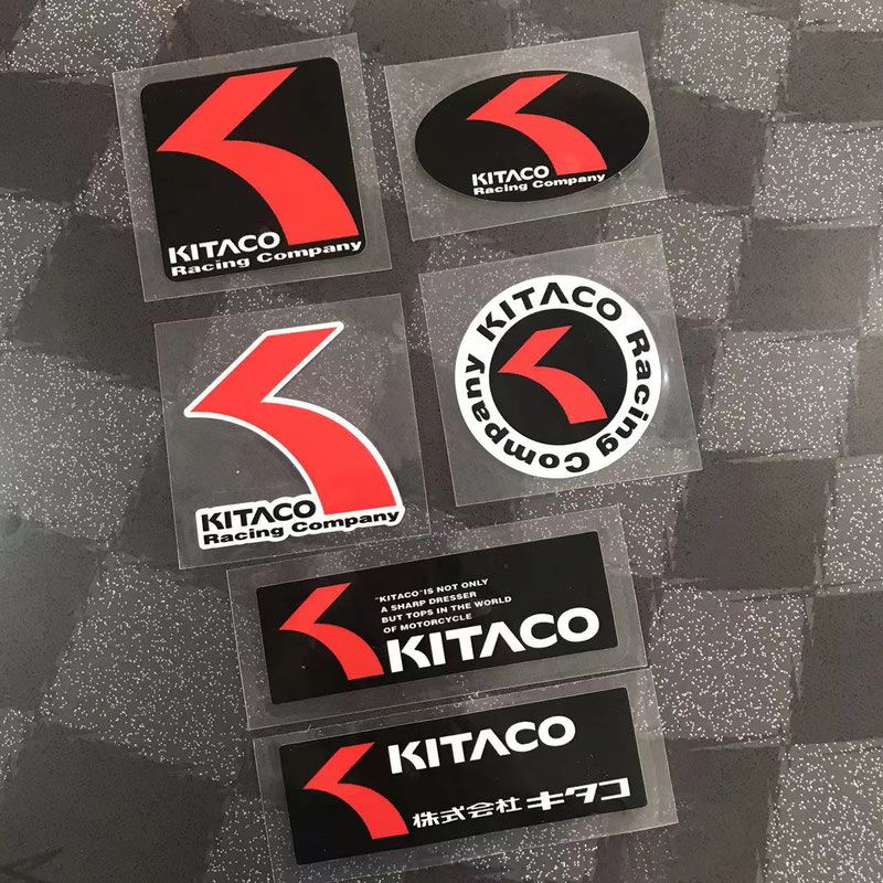 Kitaco Letter Sticker Motorcycle Exhaust Pipe Decoration Reflective Waterproof Sticker