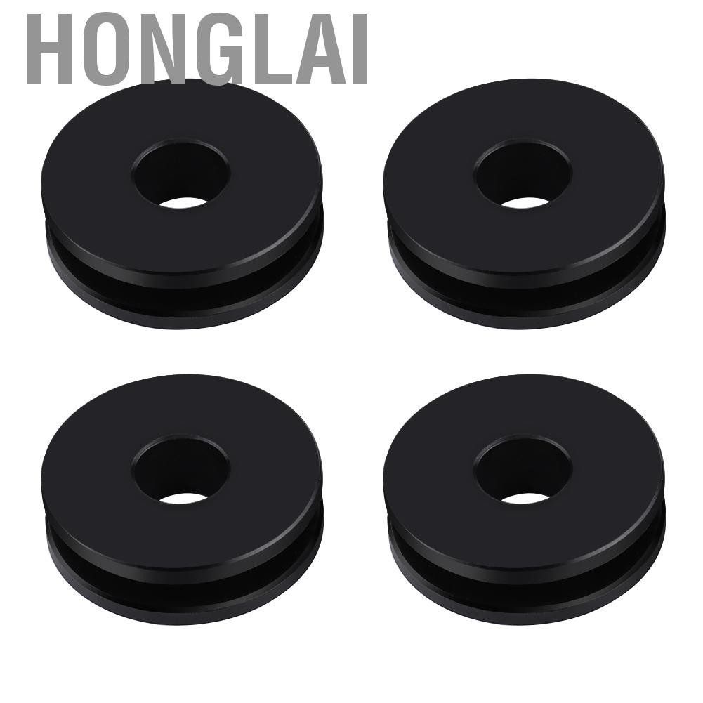 Honglai ปลอกยางบุชชิ่งกระจกที่ถอดออกได้ 4 ชิ้นสำหรับ Road King Heritage Softail