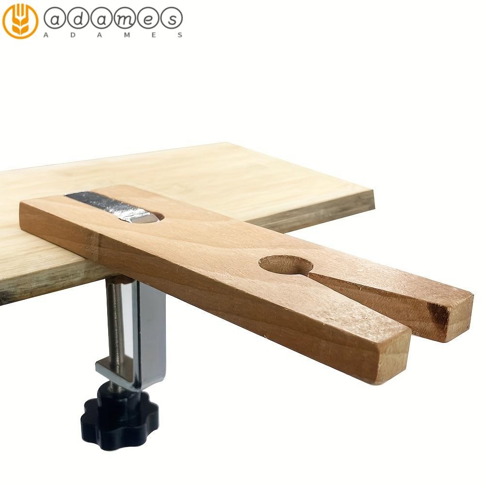 Adames Bench Pin Clamp Set, V-Slot ไม้เนื้อแข็ง Workbench แคลมป์ไม้,ทนทานปรับเครื่องประดับแบบพกพา Clamp เครื่องมือนาฬิกาซ่อม