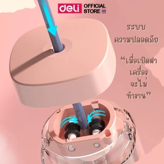 เครื่องเหลาดินสอไฟฟ้า Deli รุ่น VA3 ใช้ถ่านAA 2 ก้อน หรือสายUSB สีพาสเทล (3 สี)(จำหน่าย 1 เครื่อง)