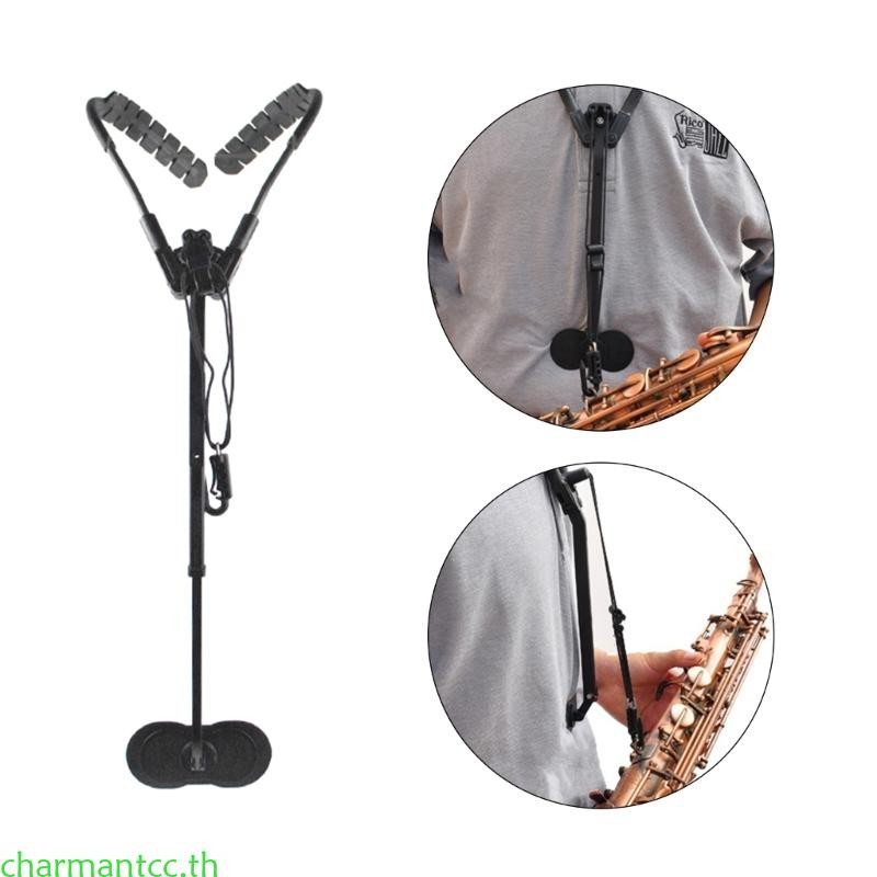 Charmantcc Sax สายคล้องไหล่สอง Alto Tenor Soprano สายแซ็กโซโฟนสายคล้องไหล่คู่