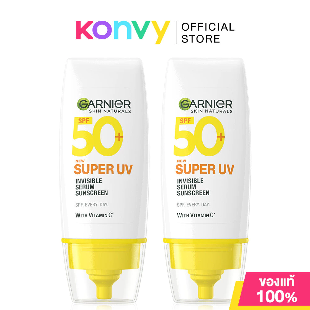 Garnier Skin Naturals Super UV-Invisible Serum Sunscreen [30ml x 2pcs].