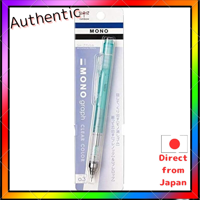 Tombow Pencil MONO Graph Sharpened Pencil 0.3mm Pendulum Type Clear Mint DPA-139D
