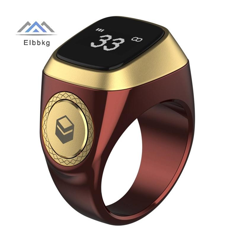 Eibbkg สมาร์ท bih Tally Counter แหวนสําหรับมุสลิม Zikr Digital beeh 5 เวลาสวดมนต์ลดราคา