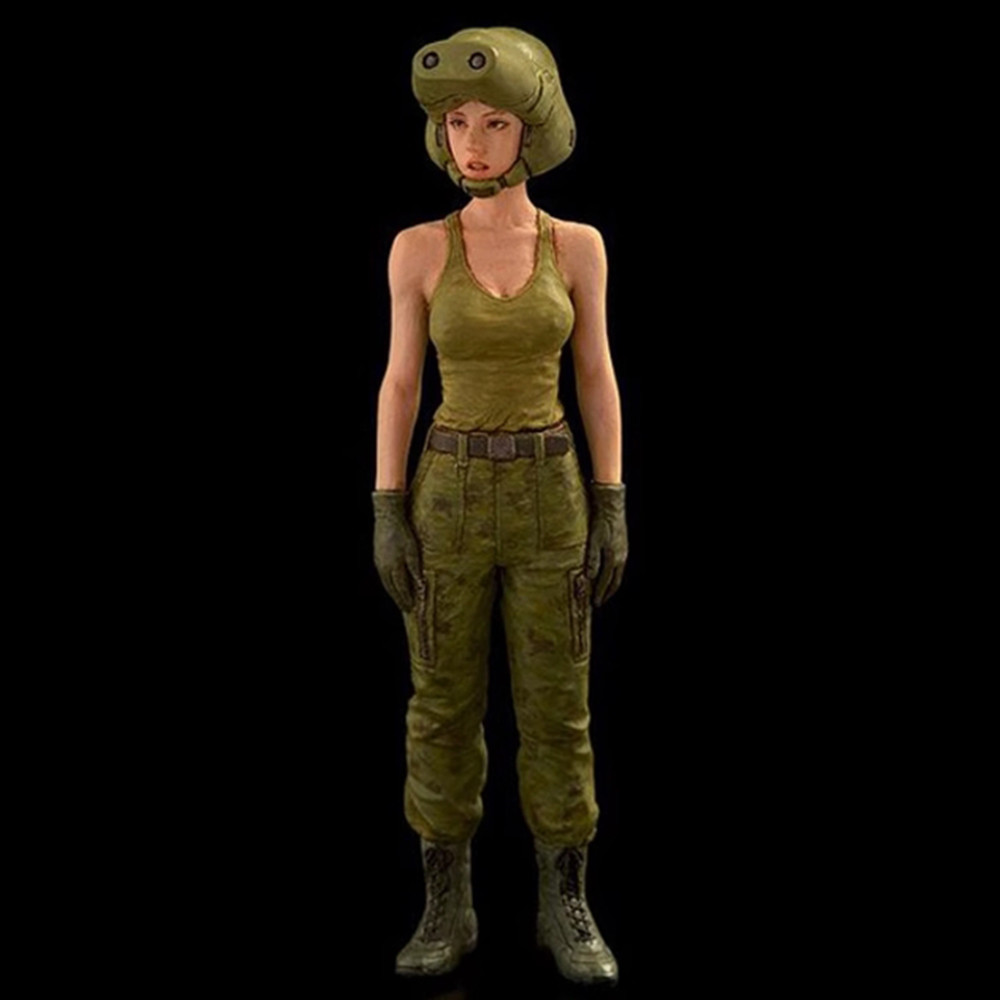 1/35 กองทัพทหาร นักบินหญิง, ทหารโมเดลเรซิ่น, ชุดประกอบและไม่ได้ทาสี