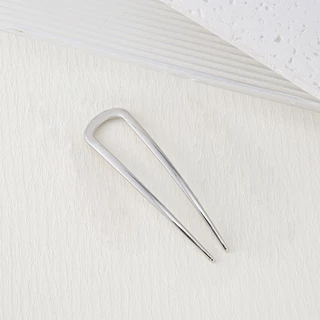 Zein U รูปผม Pins สําหรับผมหนา French Twist Pins สําหรับผู้หญิงสาวโลหะ Hairpieces Elegant ขนาดใหญ่ทรงผม Access