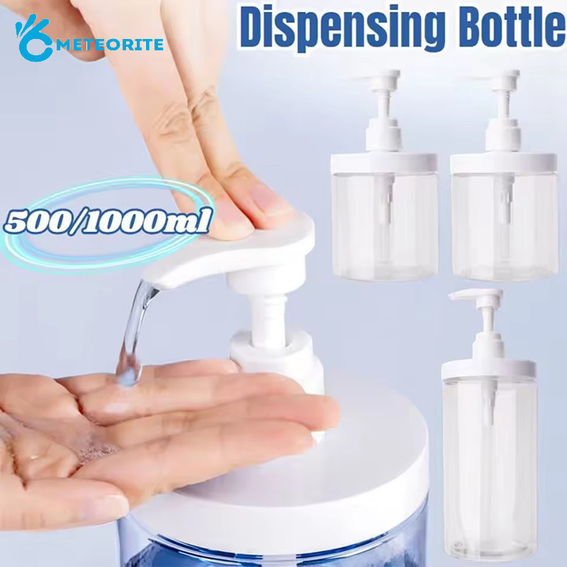 ขวดคัดแยกรีฟิลของเหลวพลาสติกใสอเนกประสงค์-ขวดสบู่ปั๊มกดด้วยมือที่สะดวก