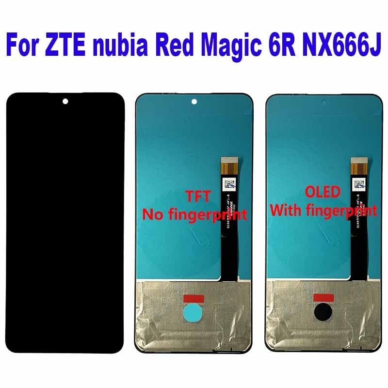 สําหรับ ZTE nubia Red Magic 6R จอแสดงผล LCD Touch Screen Digitizer Assembly สําหรับ ZTE nubia Red Ma